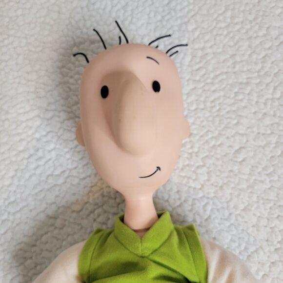 Nickelodeon Vtg 90s Doug Funnie Plush Vinyl Head Doll 20 In Retro Mattel Disney - Picture 2 of 7